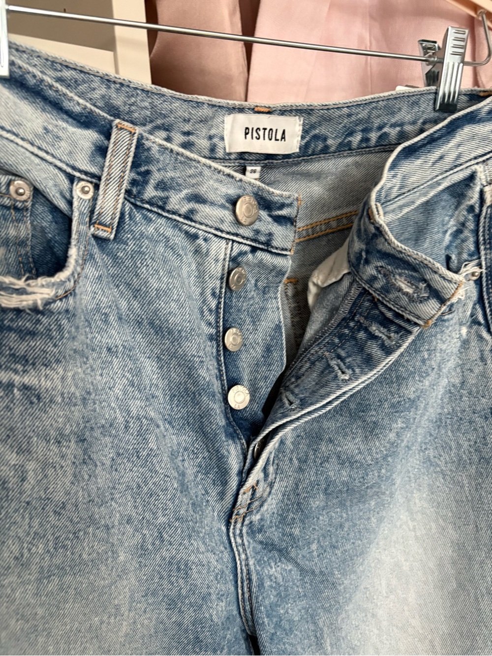 Pistola Cassie Super High Rise Straight Crop Jeans – Baja Wash - Picture 6 of 7